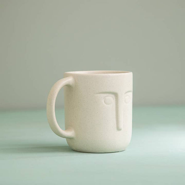 Tasses à café en céramique Moai, lot de 2