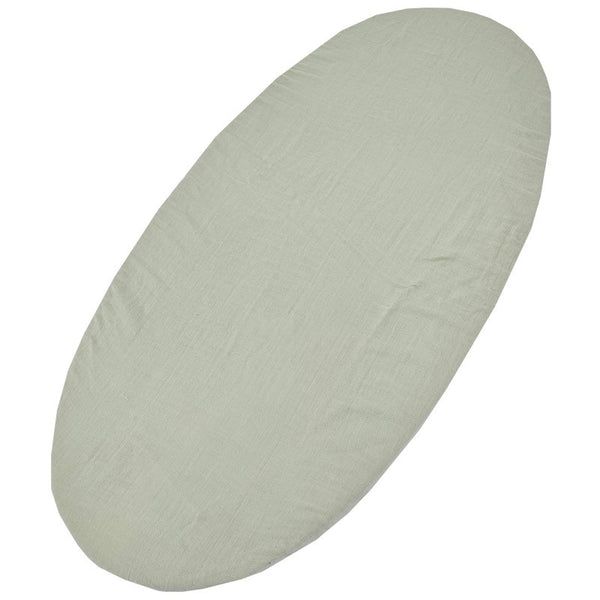 Mousseline hoeslaken met elastiek 40 x 80 cm, mint