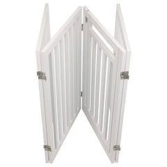 TRIXIE Barrière de sécurité avec porte - 60/160 x 81 cm - Blanc - pour chiens