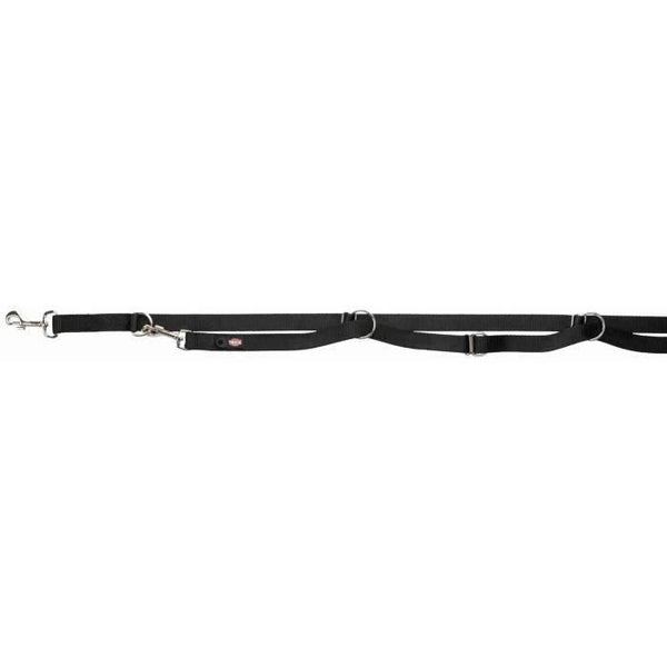 TRIXIE Premium adjustable leash - Extra long - L-XL: 3 m - 25 mm - Black