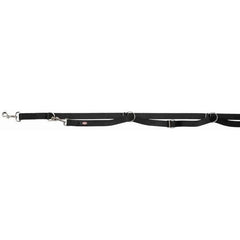 TRIXIE Premium adjustable leash - Extra long - L-XL: 3 m - 25 mm - Black