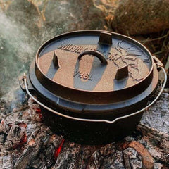 Dutch Oven Roasting Pan Cast Iron 8 Liters