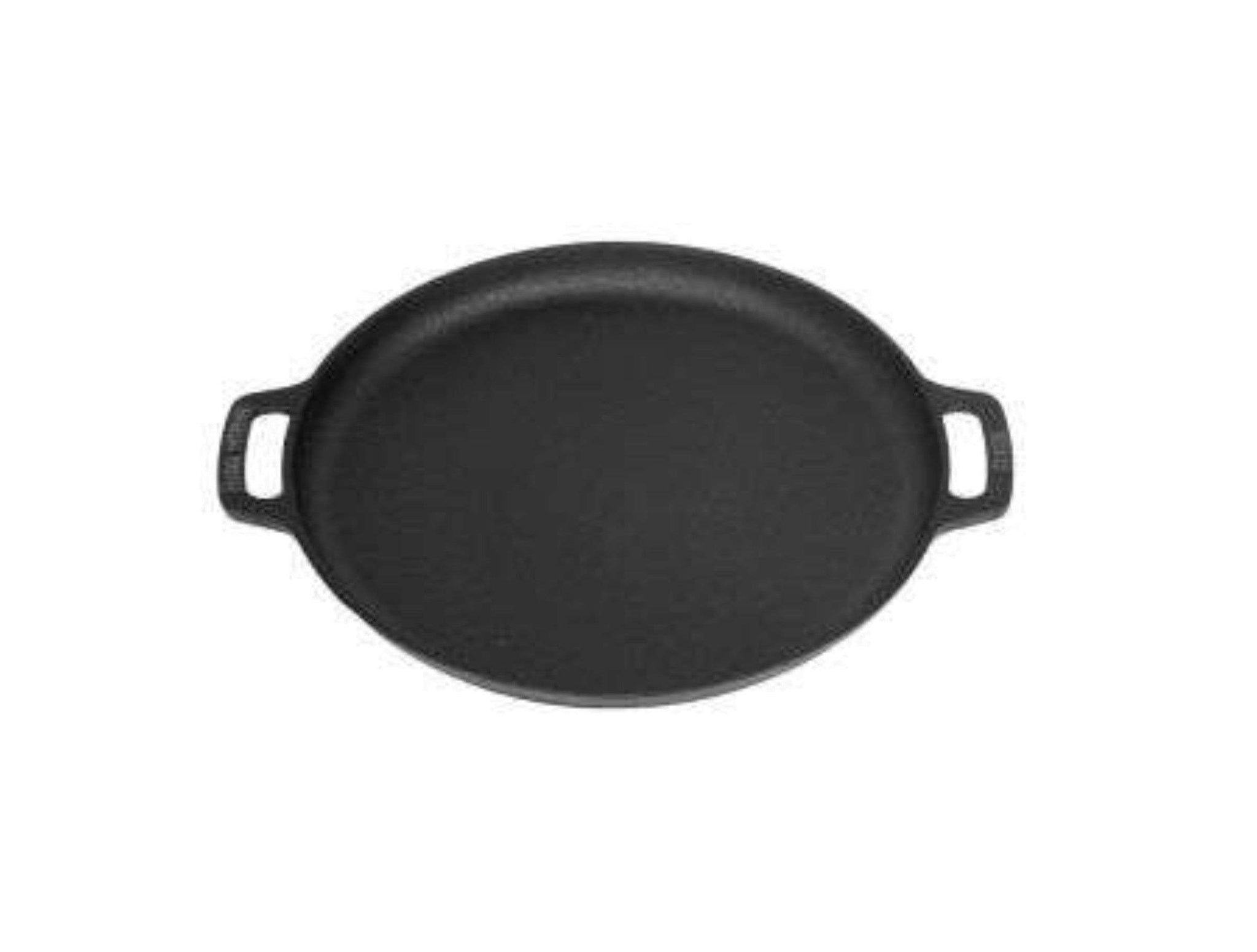 Plancha en fonte de 35 cm avec poignées