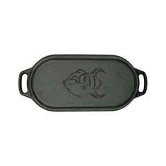 Cocotte Ovale en Fonte avec Couvercle Grill, 1 Litre