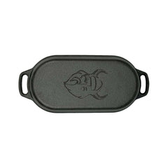 Cocotte Ovale en Fonte avec Couvercle Grill, 1 Litre