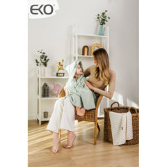 Bamboe badcape Ballerina Muis / Wit
