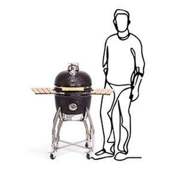 "BBQ Kamado 16" Medium met onderstel en zijtafels"