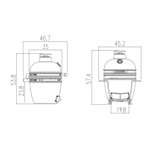 "BBQ Kamado 11" Mini"