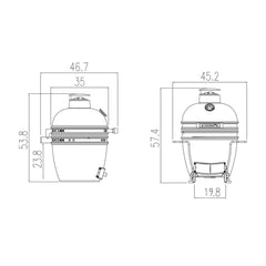 "BBQ Kamado 11" Mini"