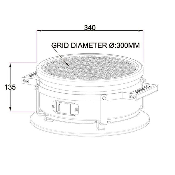 Shichirin Tabletop Grill Round