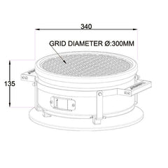 Shichirin Tabletop Grill Round