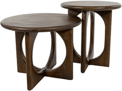 Side table Ø50, Mango Brown Walnut
