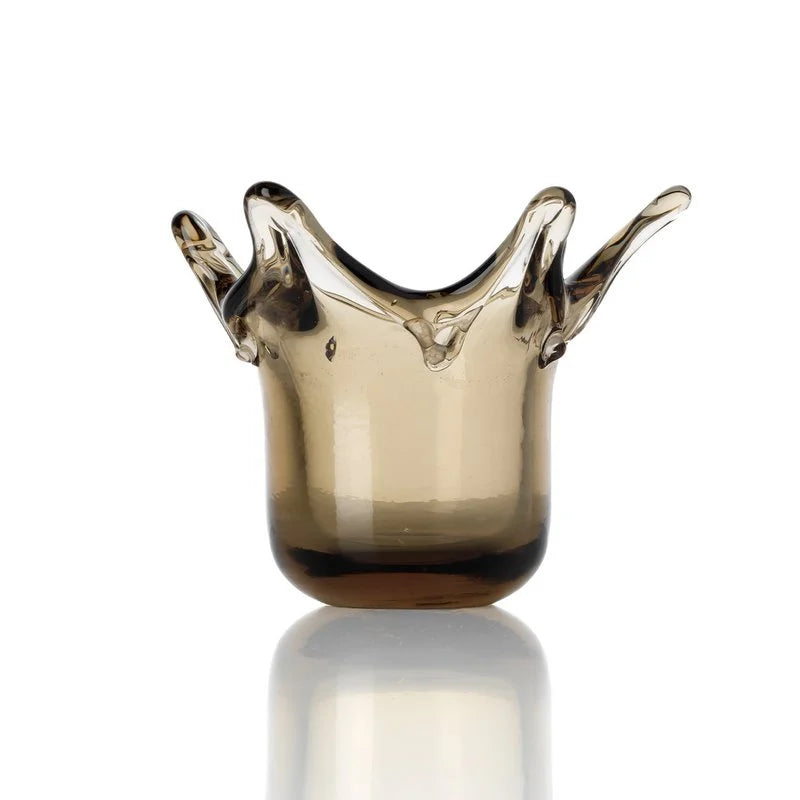 The Crown Candle Holder - Smoke