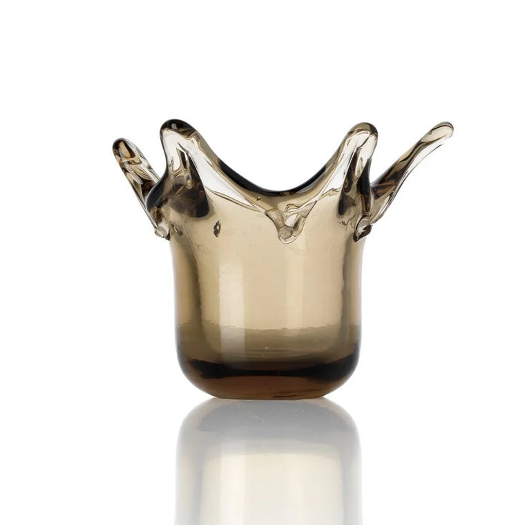 The Crown Candle Holder - Smoke