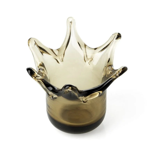 The Crown Candle Holder - Smoke
