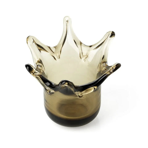 The Crown Candle Holder - Smoke