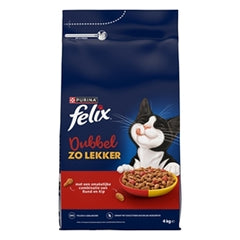 FELIX DRY TWICE AS TASTY BEEF / CHICKEN / RED BEET 4 KG