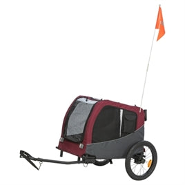 TRIXIE DOG BIKE CAT GREY / RED 76/136X66X74 CM