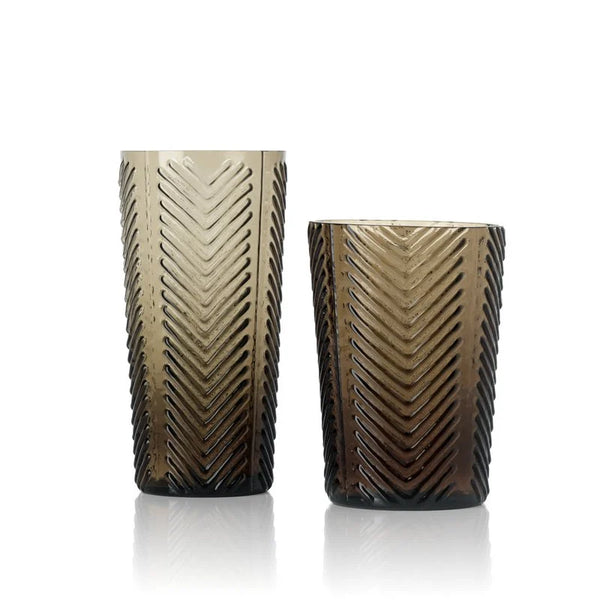 The Herringbone Tumbler - Smoke