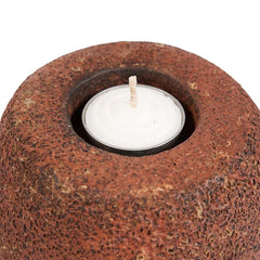 The Cavestone Candle Holder - Terracotta