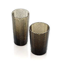 The Herringbone Tumbler - Smoke
