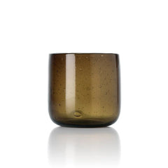 The Éclat Cognac Candle Holder - Smoky Brown