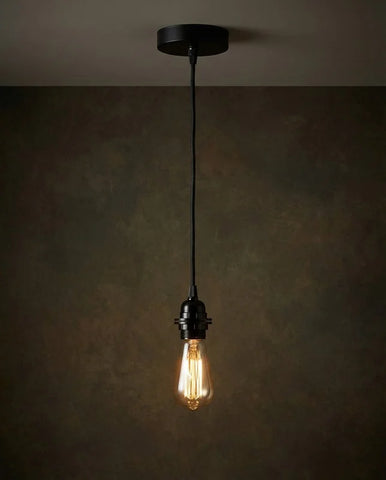 Plafondlampen - Zwart - 1 Fitting