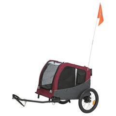 TRIXIE DOG BIKE CAT GREY / RED 76/136X66X74 CM