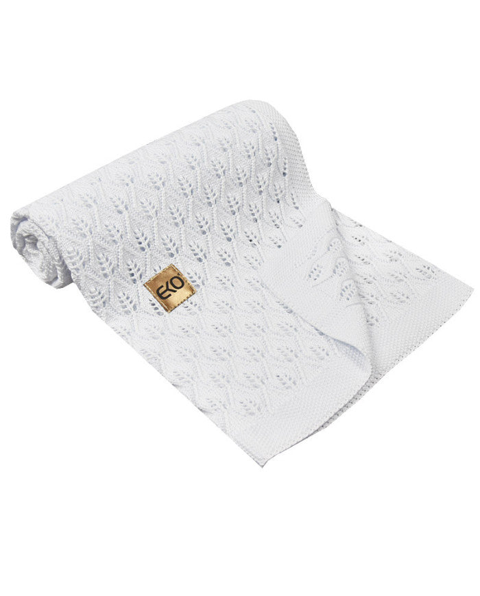 Baby bamboo blanket WHITE