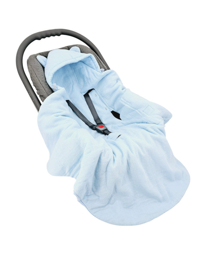 Sleeping bag for car seat 3- and 5-point belts BLUE