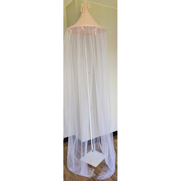 Baldachin muslin+tiul ROSE PINK