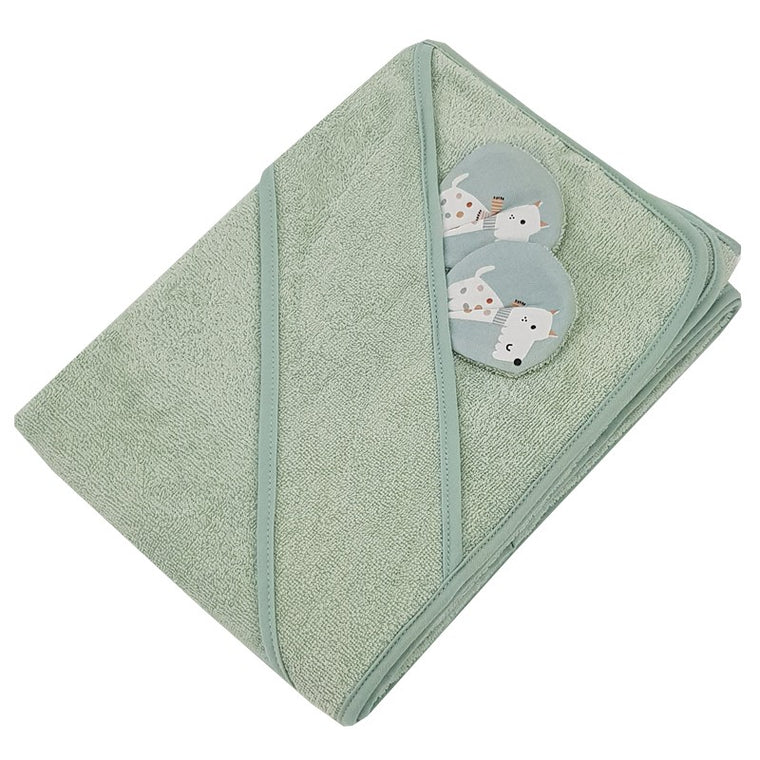 Peignoir en bambou CHIENS/MENTHE