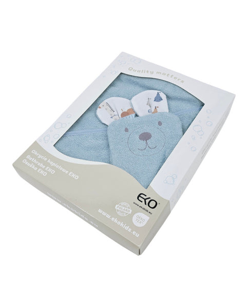 Bamboo Bathrobe plus washcloth EKO GIRAFFE