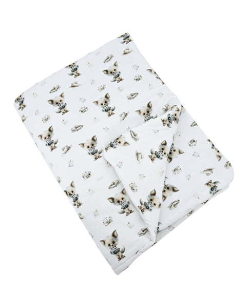 Bamboo Blanket 90x120 cm with Filling – Breathable & Soft Baby Crib Quilt PHOTOGRAPHER