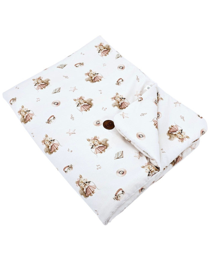 Bamboe Deken 90x120 cm met Vulling – Ademende & Zachte Baby Wieg Dekbed SINGER
