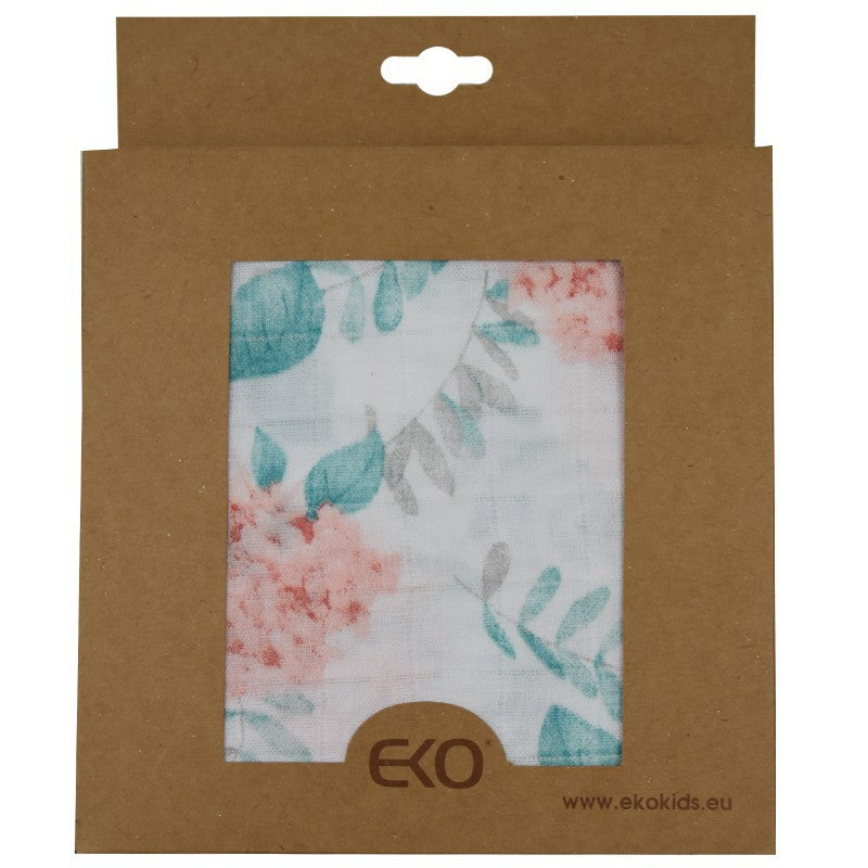 BAMBOO SWADDLE & NAPPY 120 x 120 cm HYDRANGEA