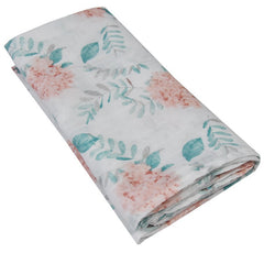 BAMBOO SWADDLE & NAPPY 120 x 120 cm HYDRANGEA
