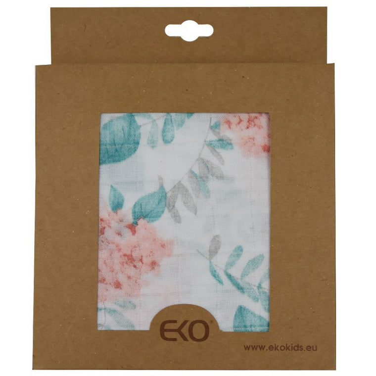 BAMBOO SWADDLE & NAPPY 120 x 120 cm HYDRANGEA