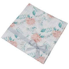 BAMBOO SWADDLE & NAPPY 120 x 120 cm HYDRANGEA