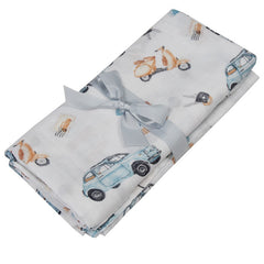 BAMBOO SWADDLE & NAPPY 120 x 120 cm  SCOOTER