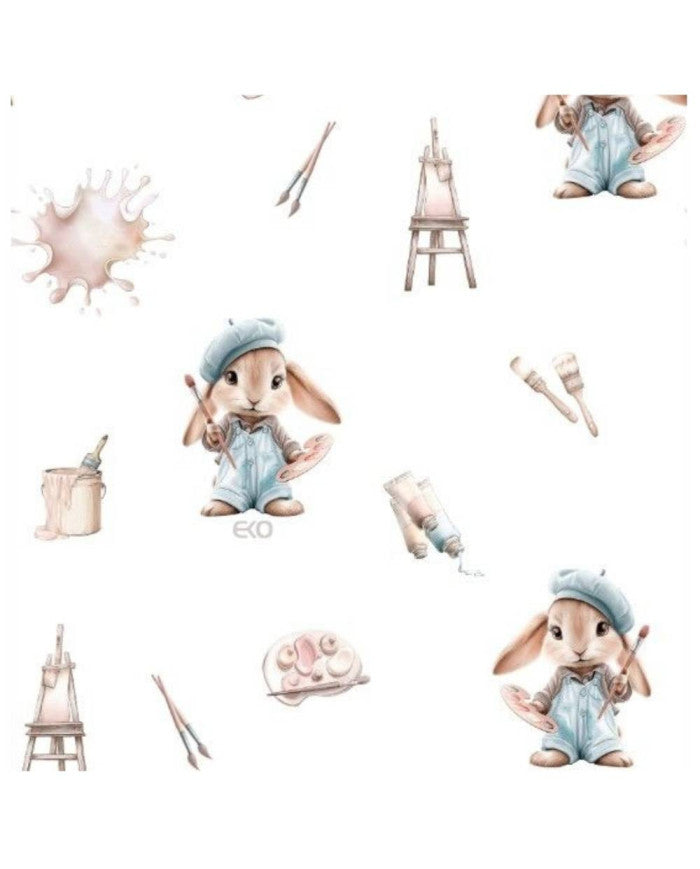 Bamboo viscose sheet with elastic band 40 × 80 cm PAINTER