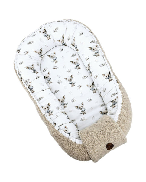Bamboo+boucle cocoon for baby PHOTOGRAPHER
