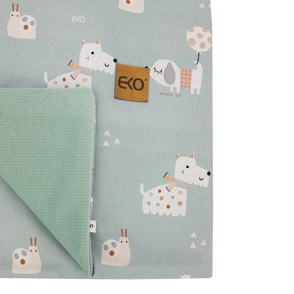 Blanket and play mat with VELVET fabric lining DOGS