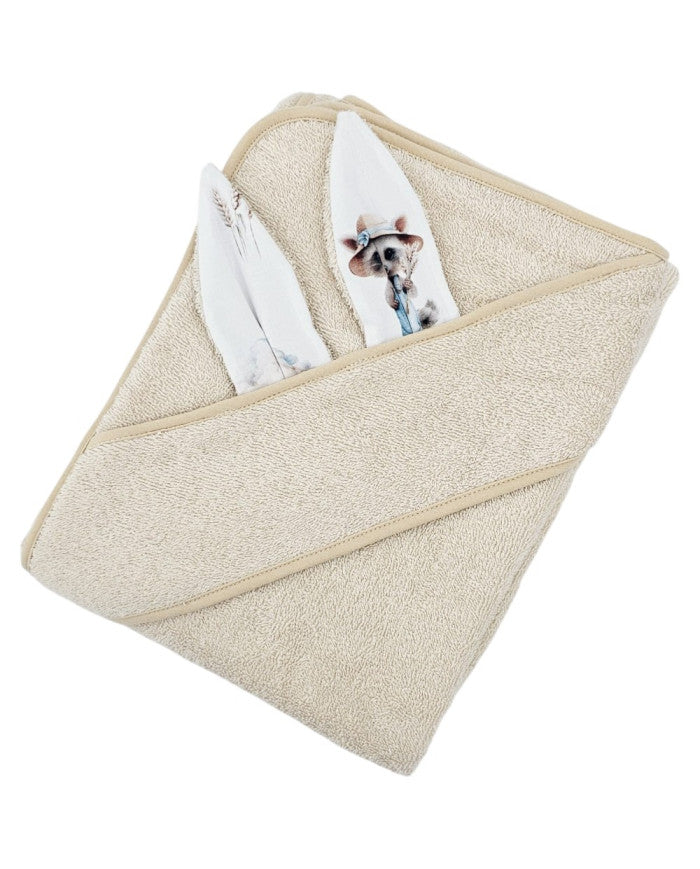 Cotton bath robe FARMER/SAND