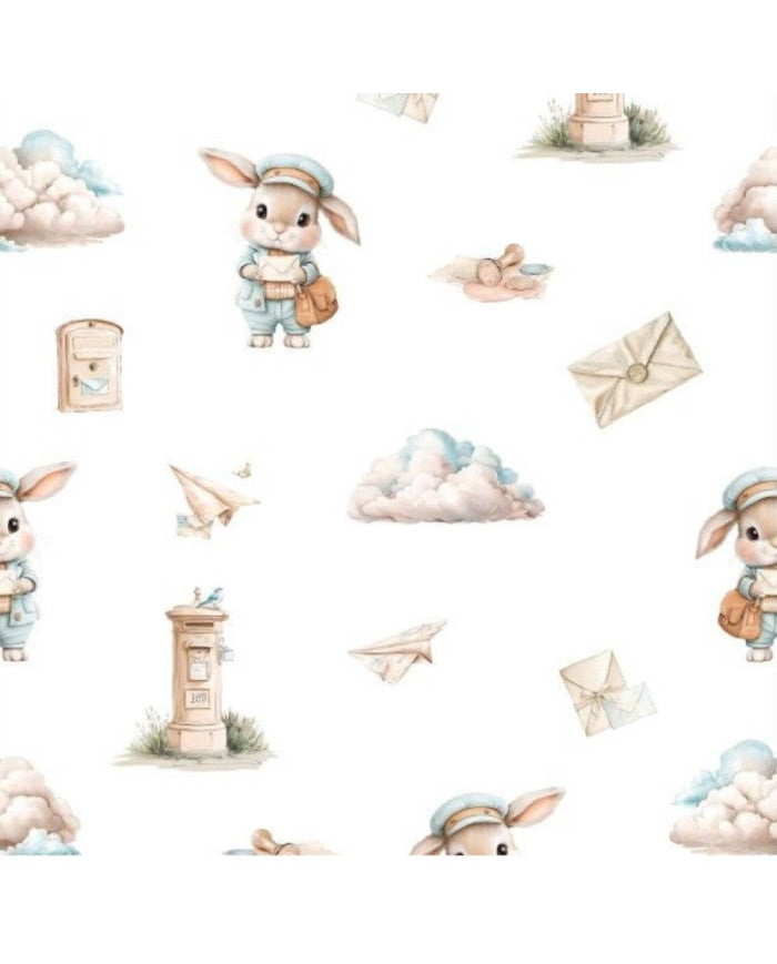 Cotton bath robe POSTMAN/SAND