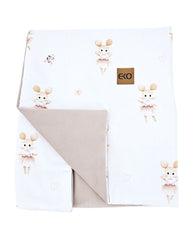 Educational blanket mat with lining VELVET BALLERINA MOUSE