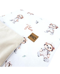 Educational blanket mat with lining VELVET GARDENER BEAR
