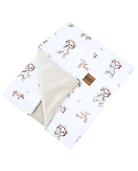 Educational blanket mat with lining VELVET GARDENER BEAR