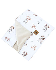 Educational blanket mat with lining VELVET GARDENER BEAR
