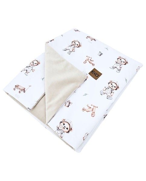 Educational blanket mat with lining VELVET GARDENER BEAR